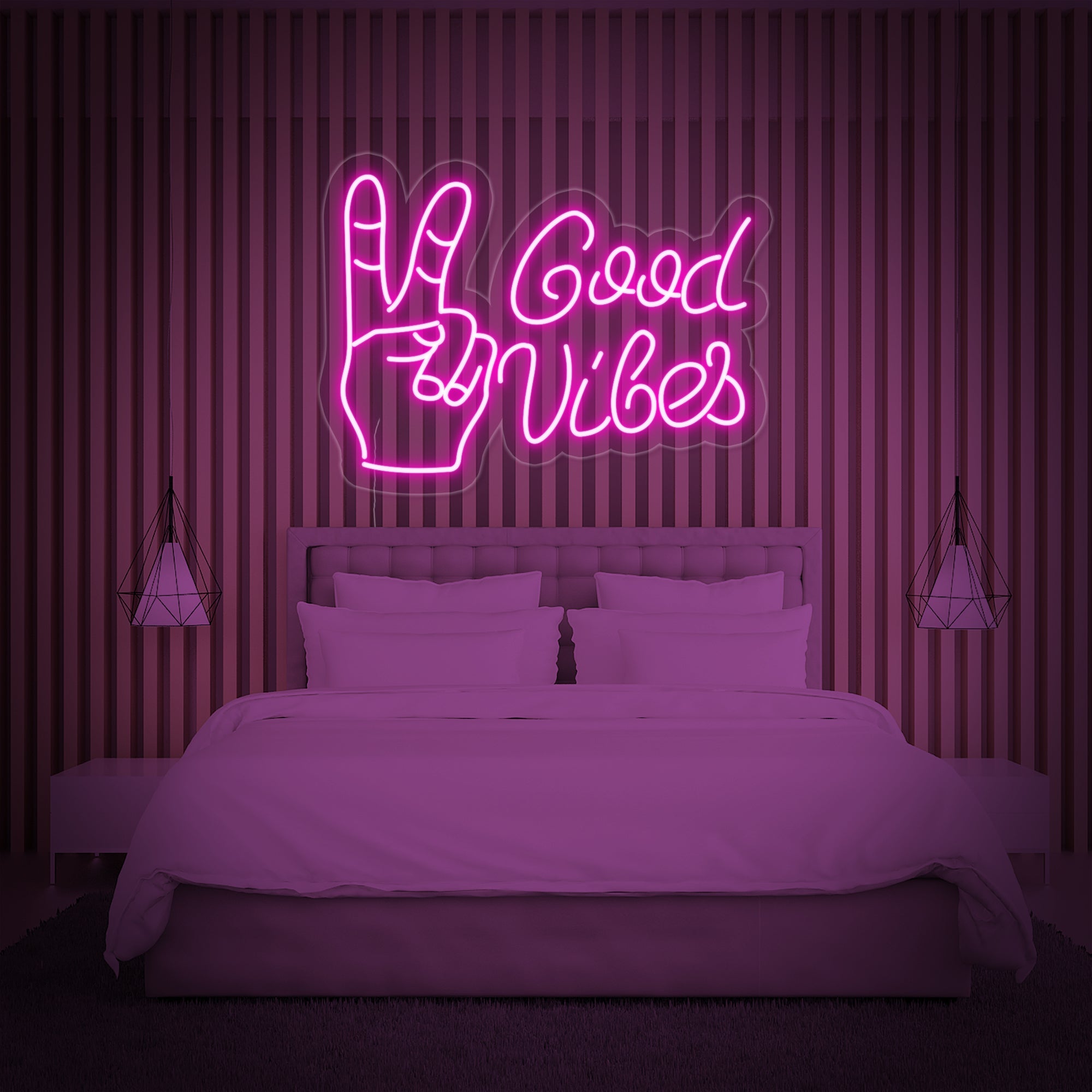"Good Vibes" Neonschrift