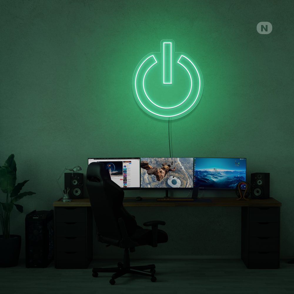 Neon Schild Macht