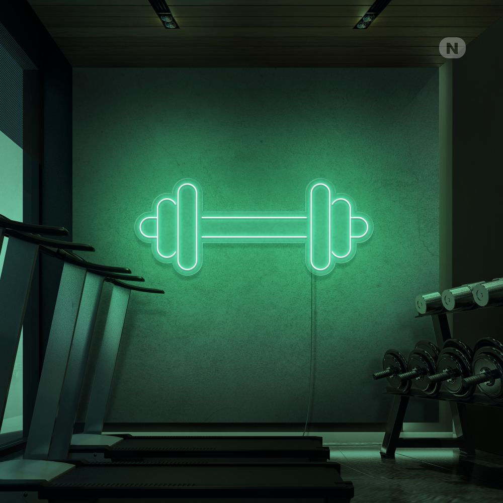 Neon Schild Kurzhantel