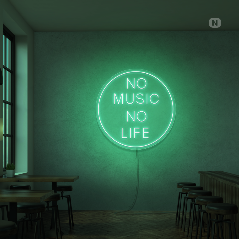 Neon Schild Musik