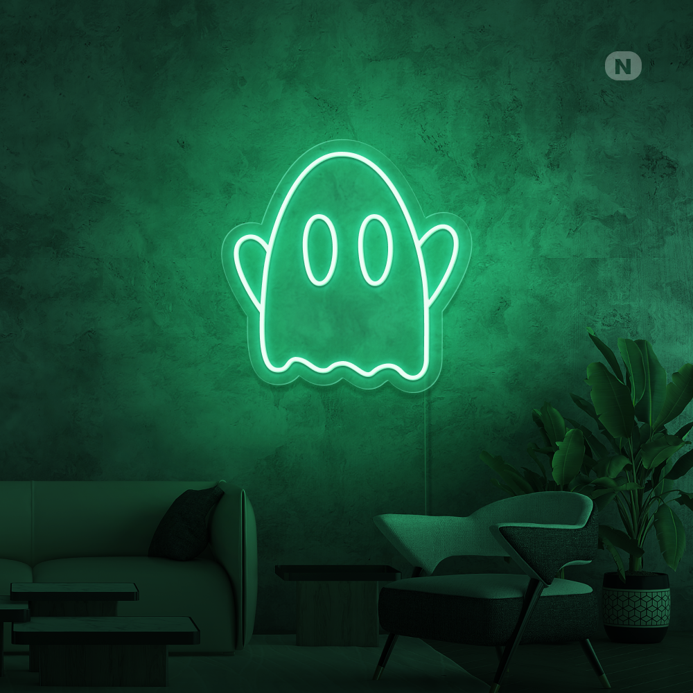 Neon Schild Geist