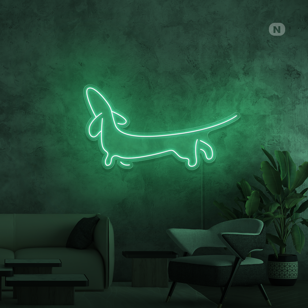 Neon Schild Dackel