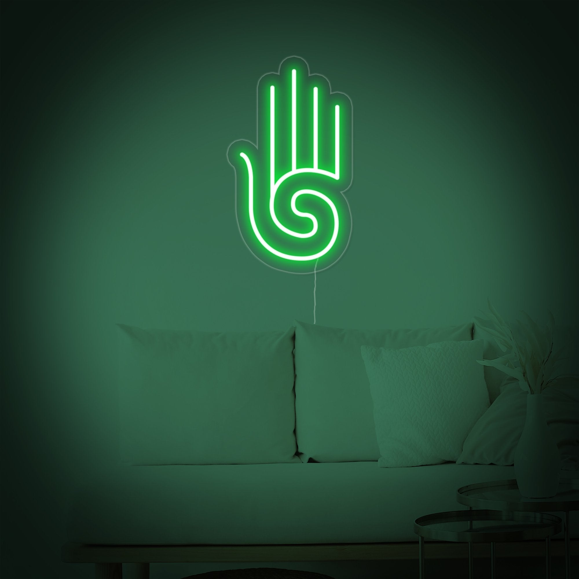 "Hamsa Yoga, Yoga Dekoration" Neonschrift