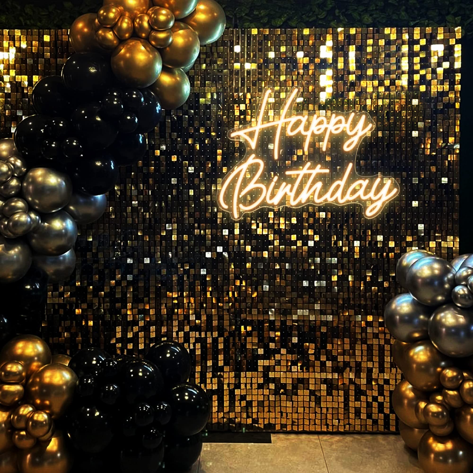 „Happy Birthday“-Neonschild für die Dekoration von Geburtstagsfeiern
