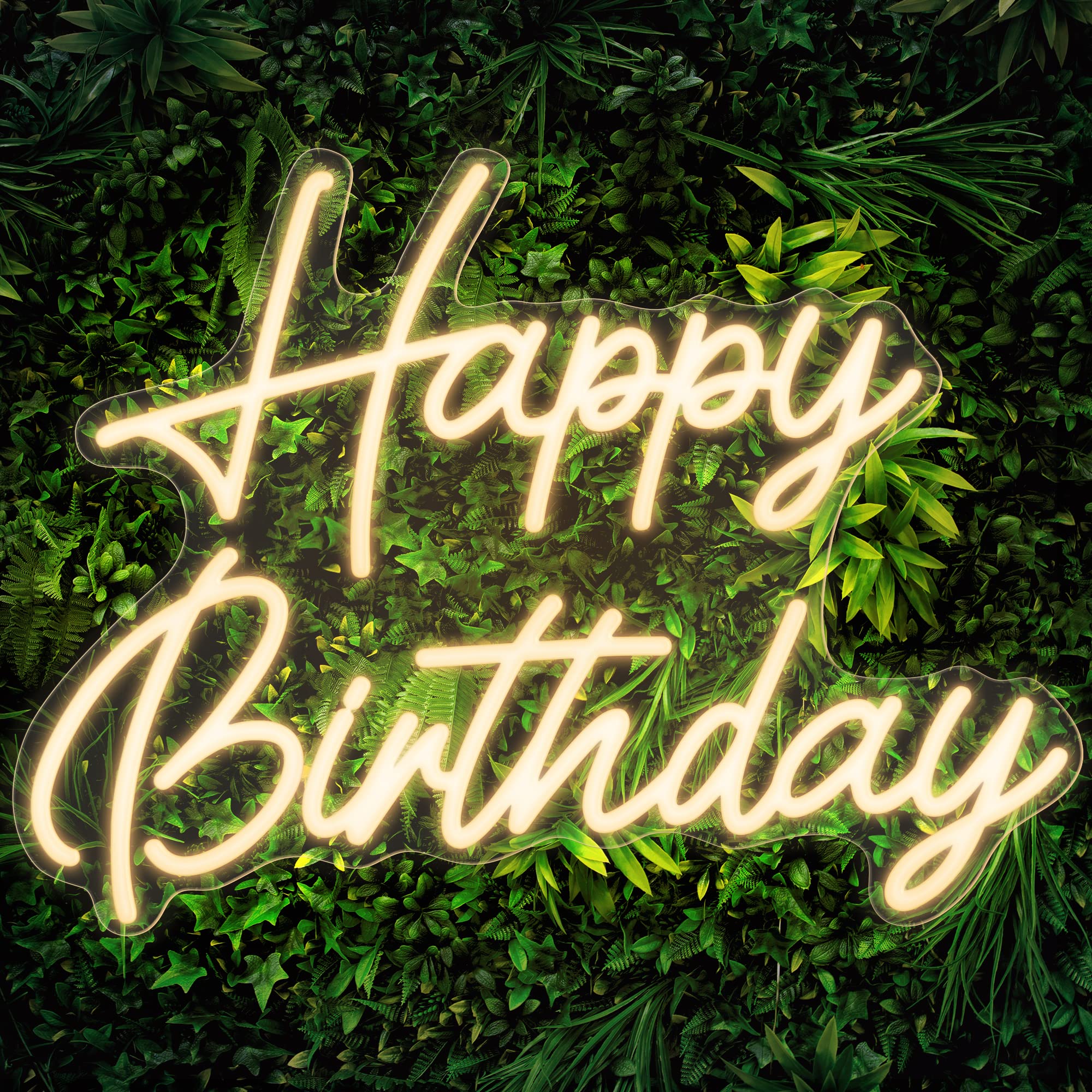 „Happy Birthday“-Neonschild für die Dekoration von Geburtstagsfeiern