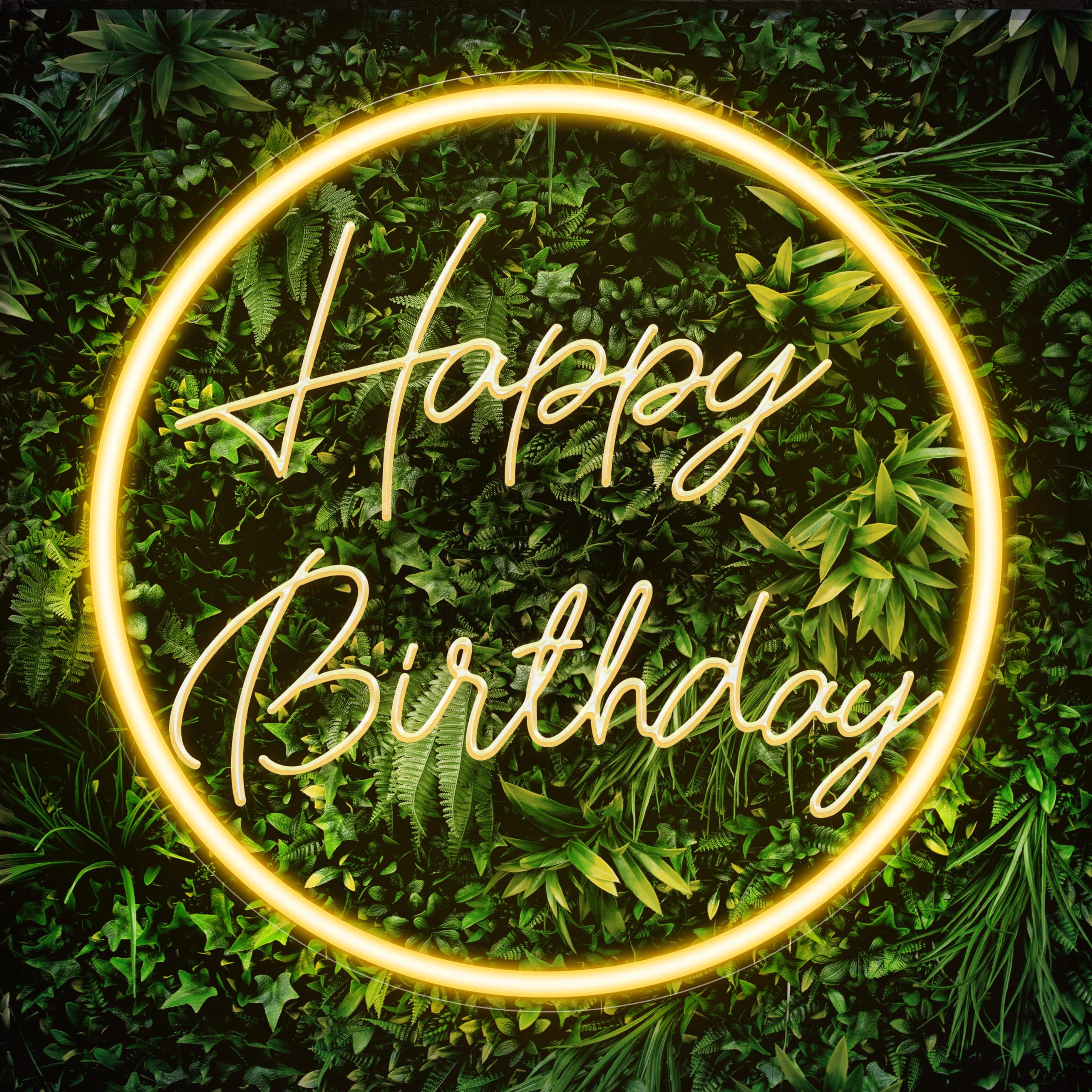 „Happy Birthday“-Neonschild für die Dekoration von Geburtstagsfeiern