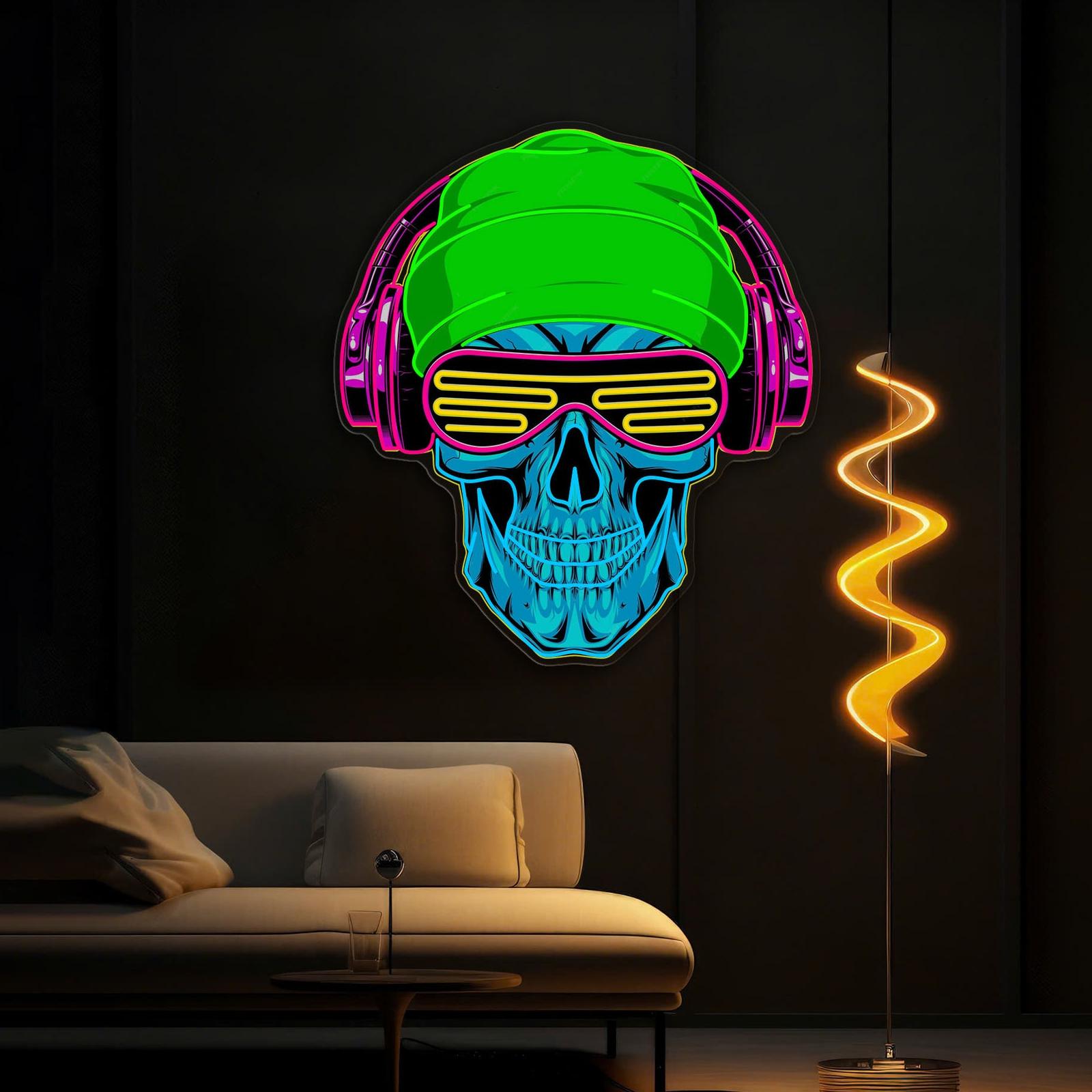 Headbanger leuchten Neonschild-Lichtkunstwerke