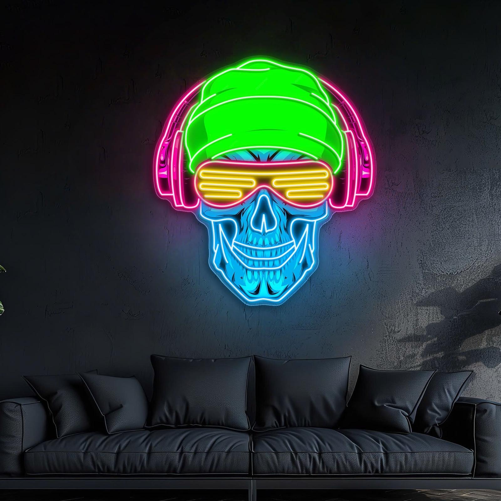 Headbanger leuchten Neonschild-Lichtkunstwerke