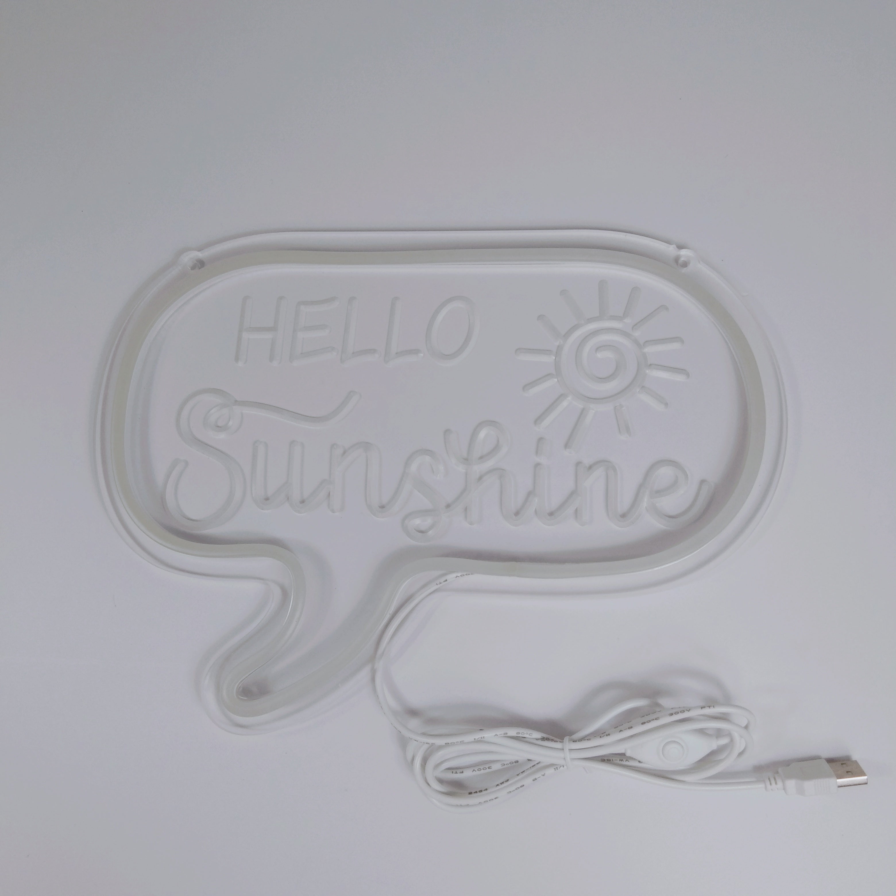 "Hello Sunshine" USB Mini LED Neonschrift