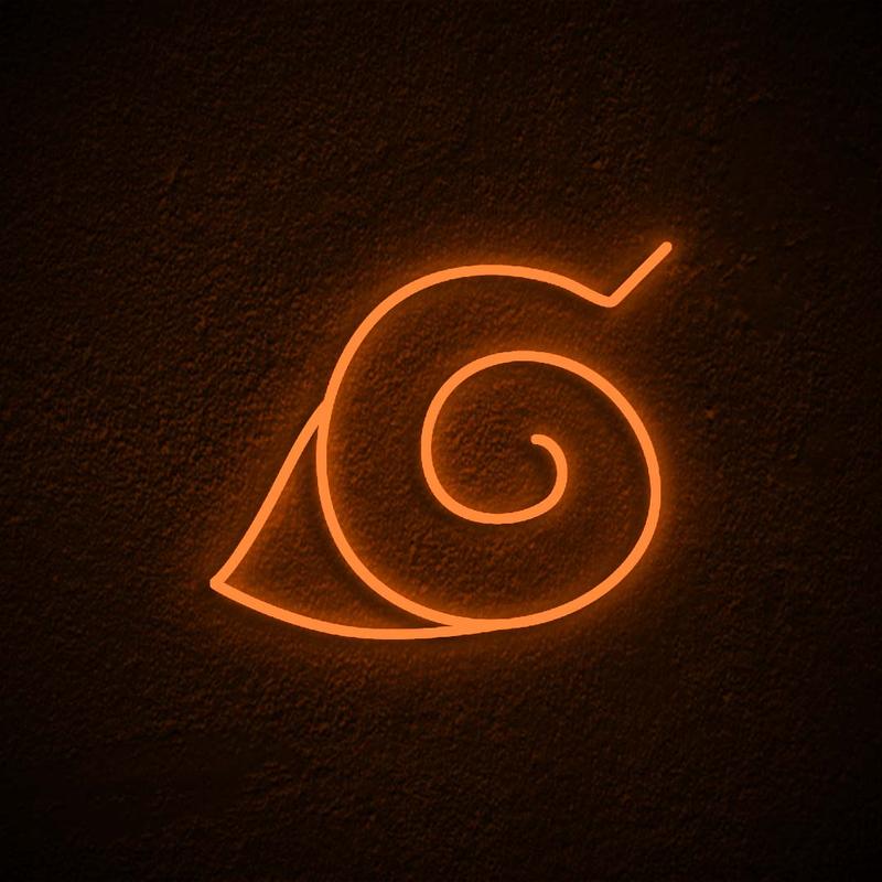 "Hidden Leaf Village Symbol" Neonschrift