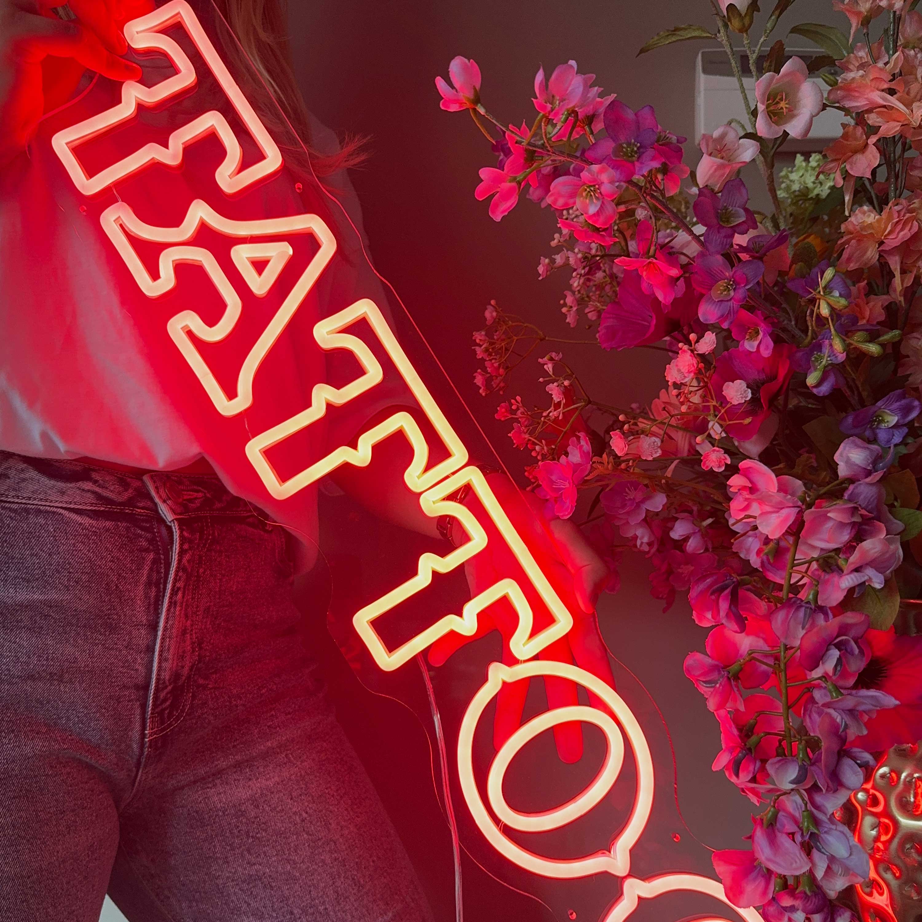 Neon Schild Tattoo