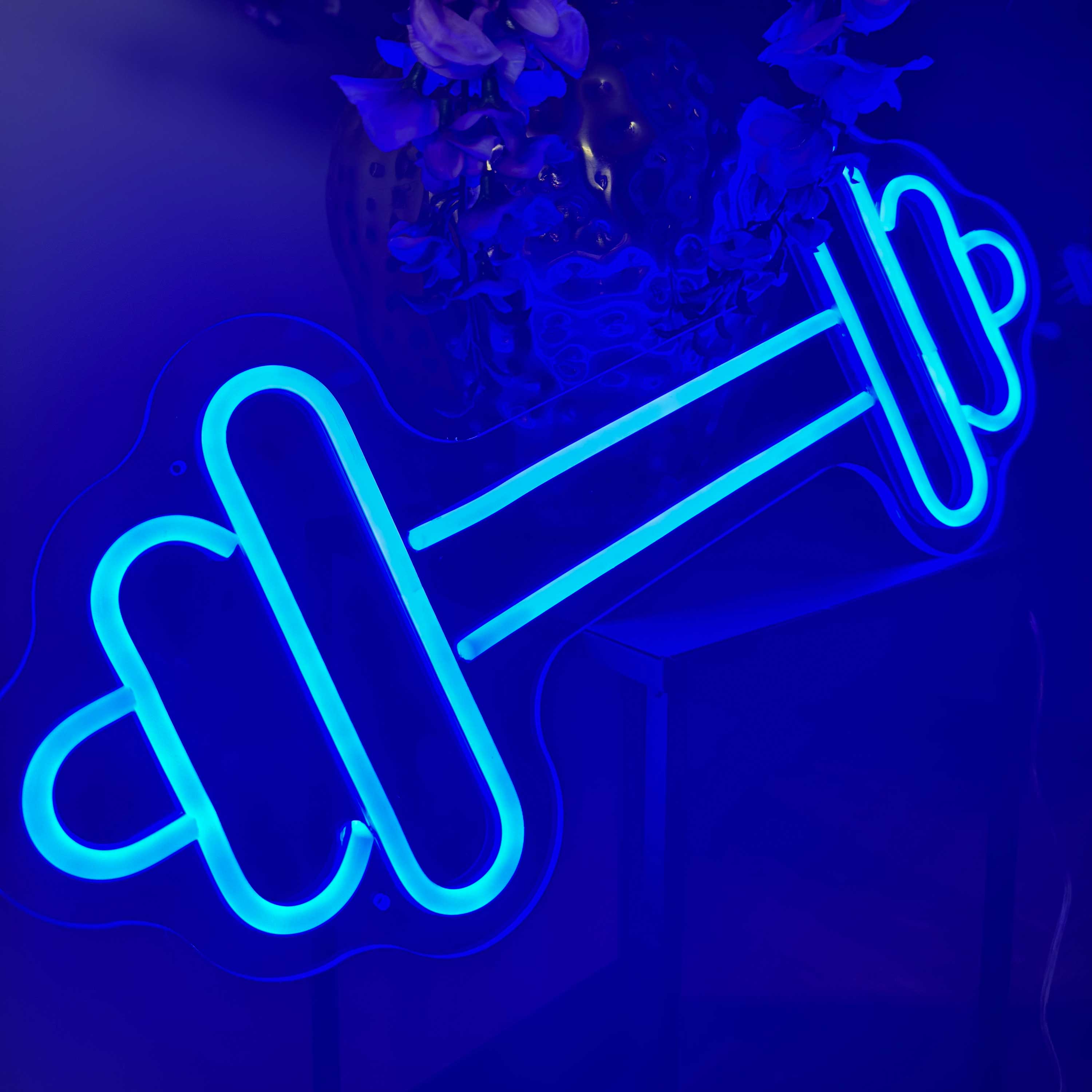 Neon Schild Kurzhantel
