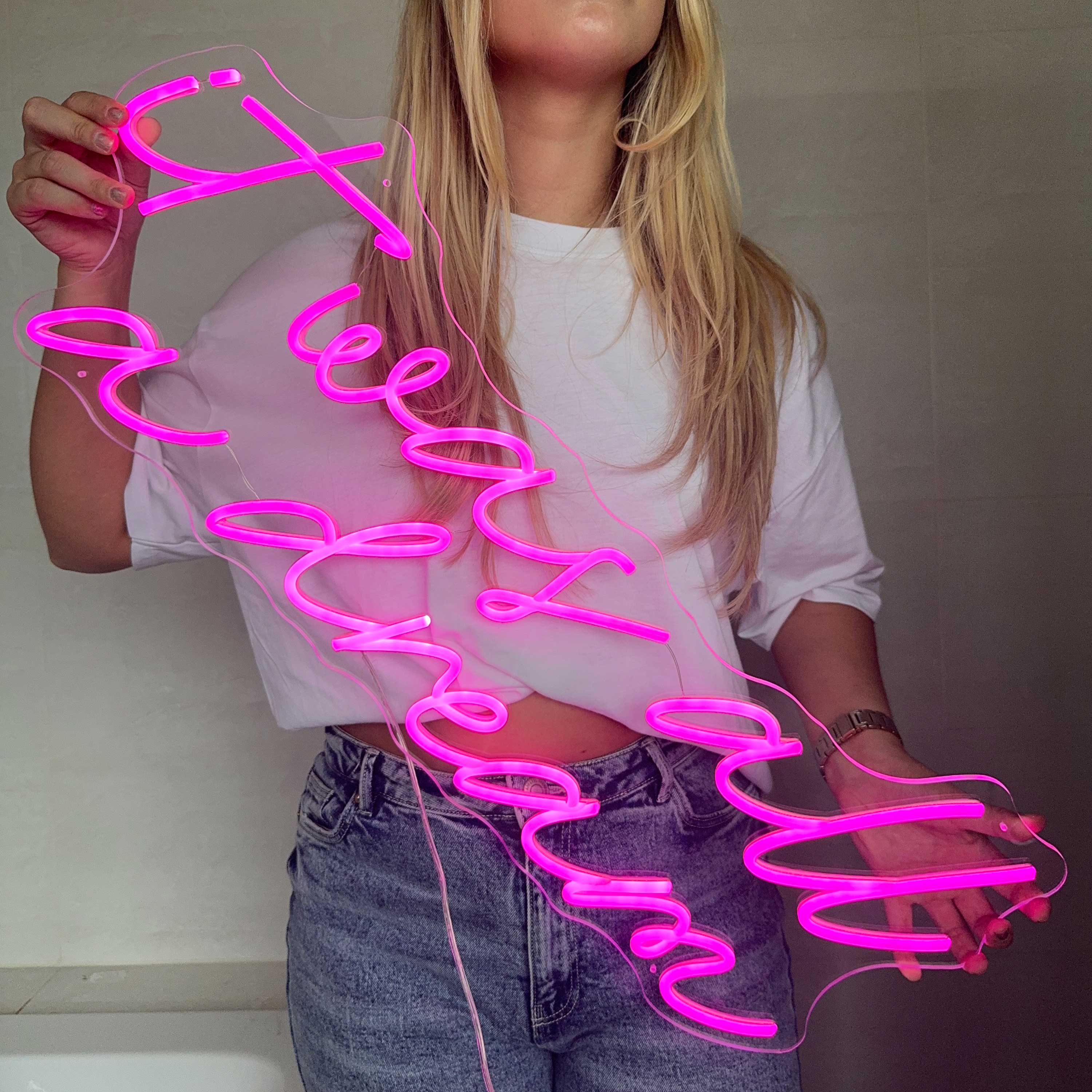 Neon Schild It was all a dream