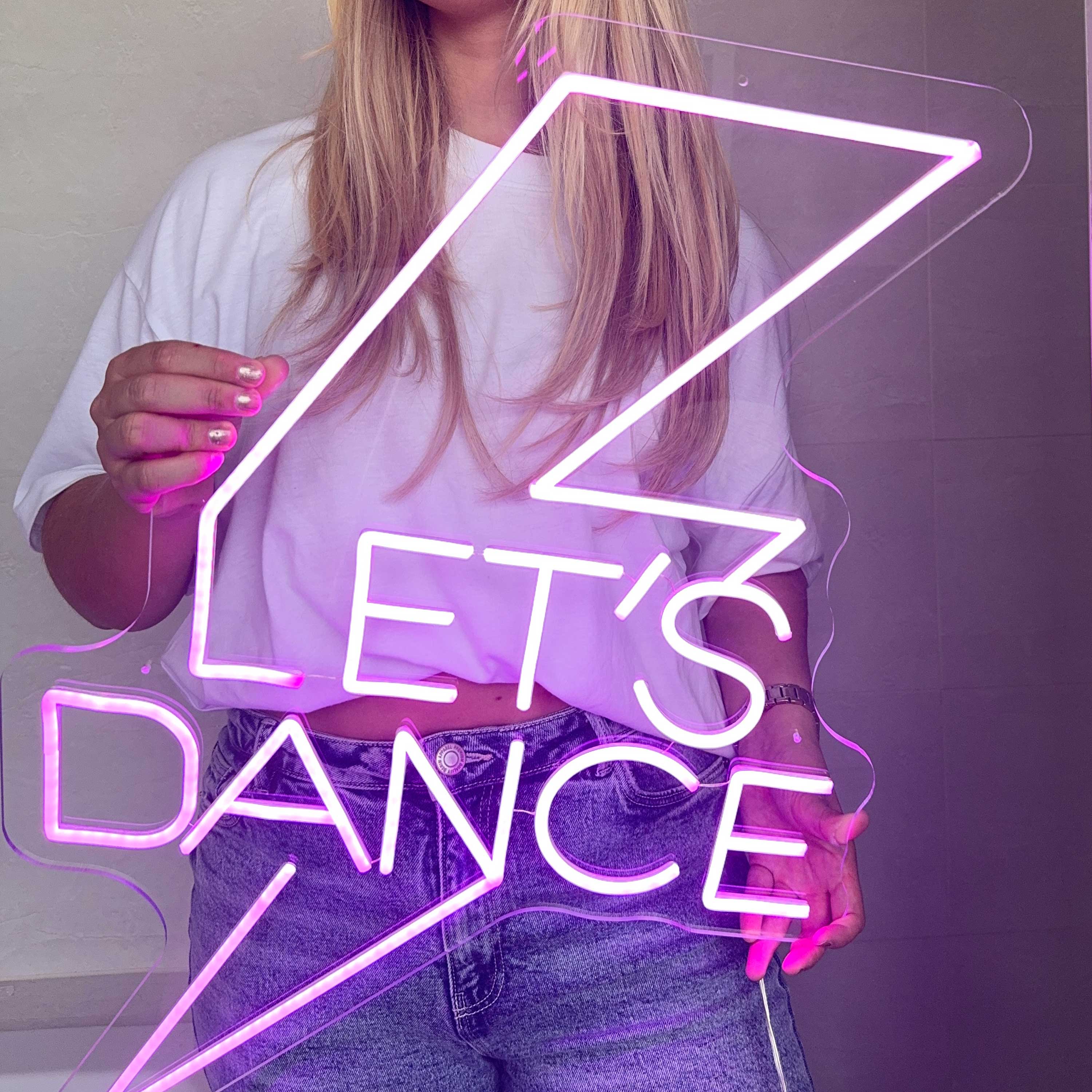 Neon Schild Let's Dance