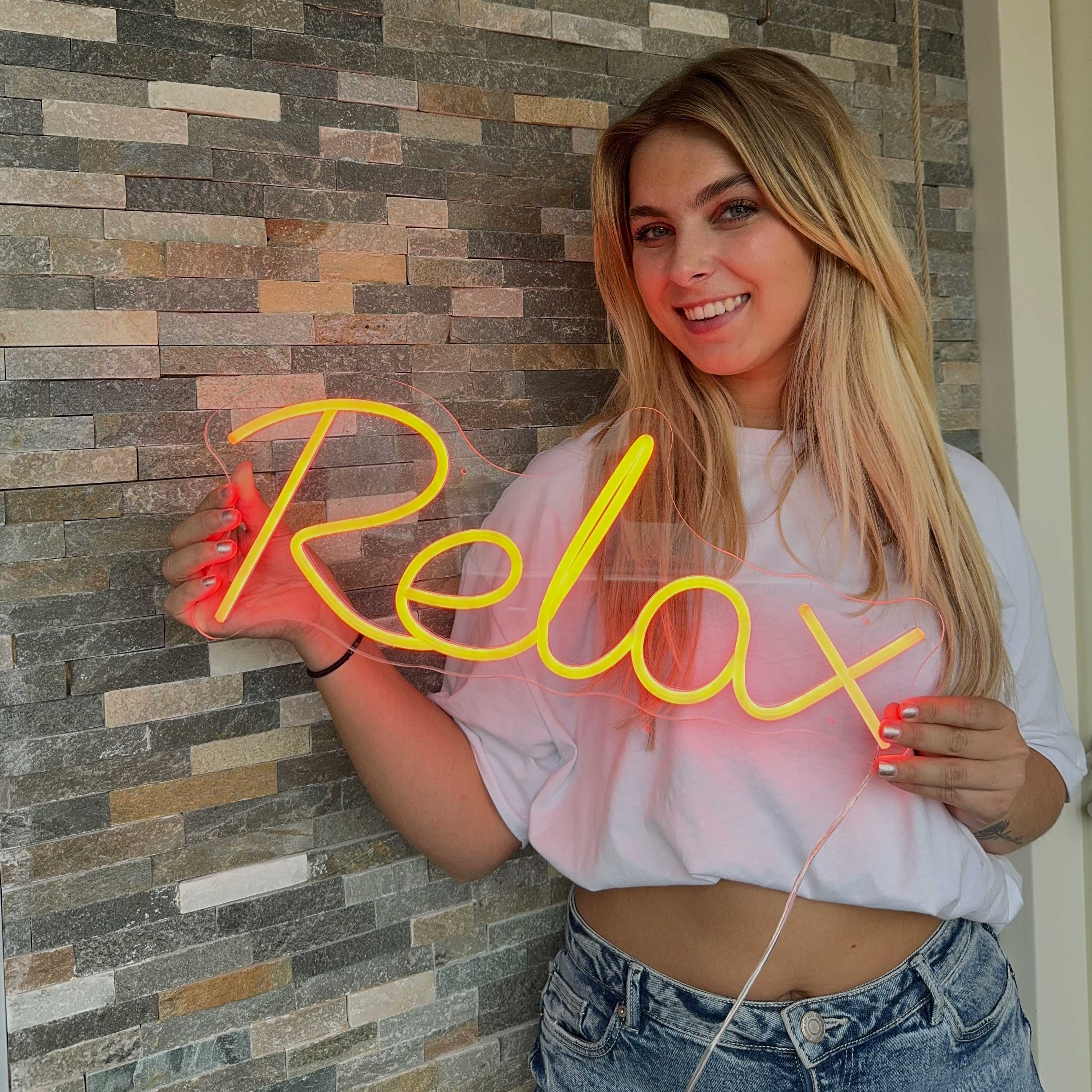 Neon Schild Relax