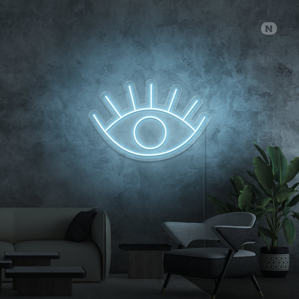 Neon Schild Auge
