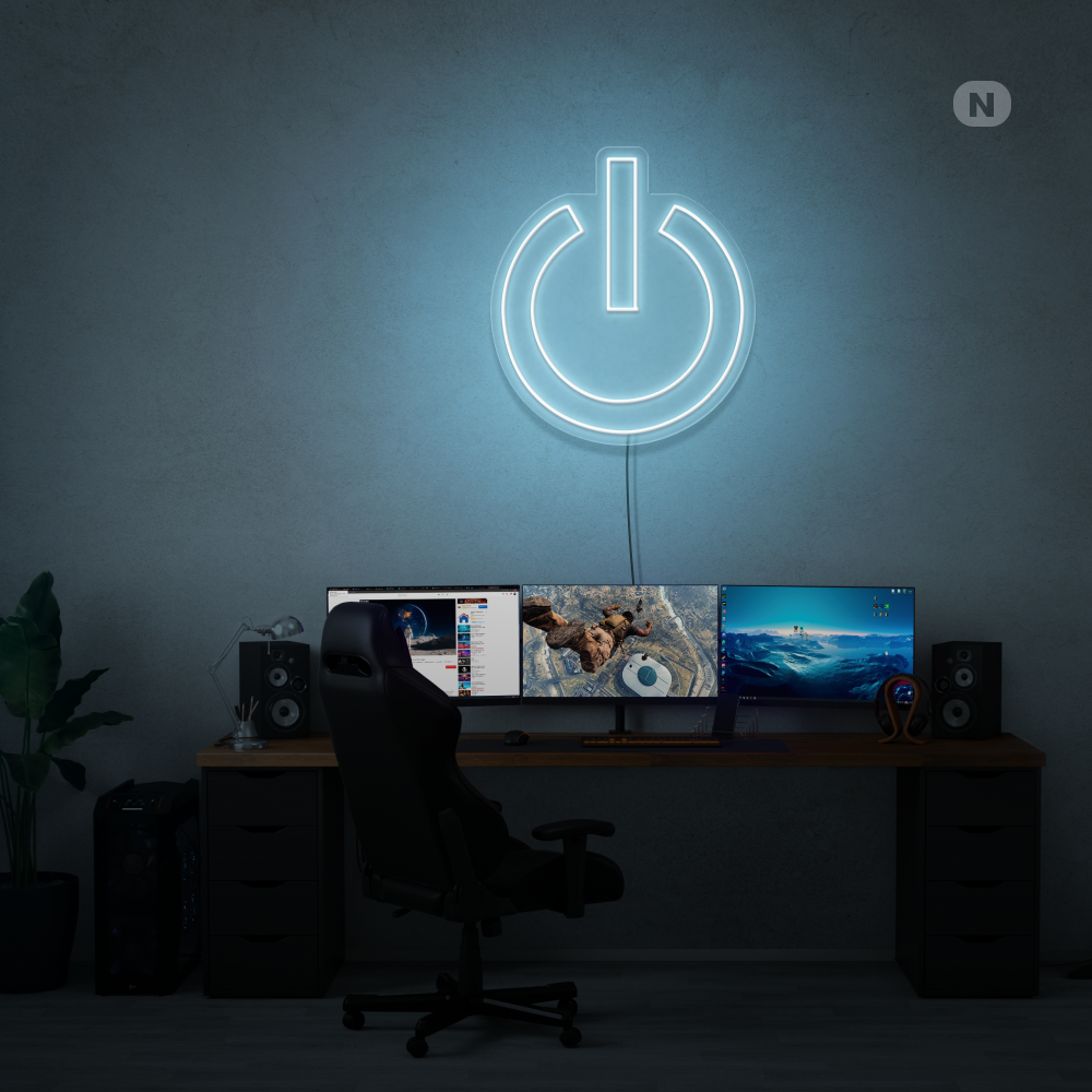Neon Schild Macht