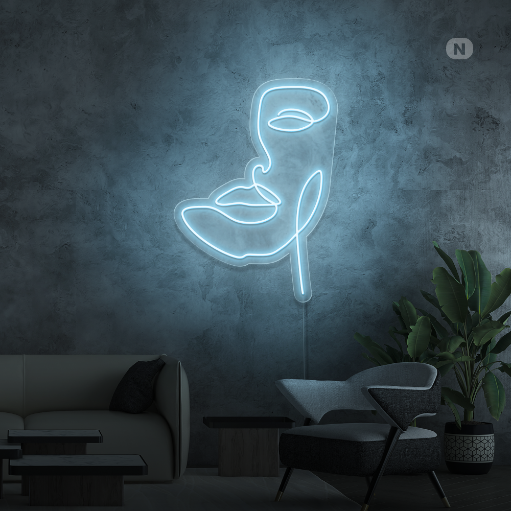 Neon Schild Maske