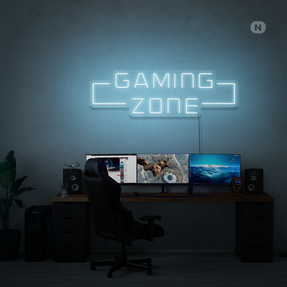 Neon Schild Gaming Zone