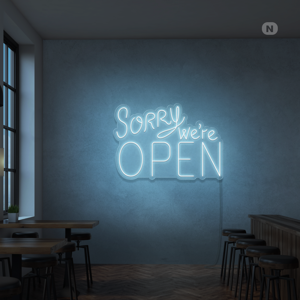 Neon Schild Open