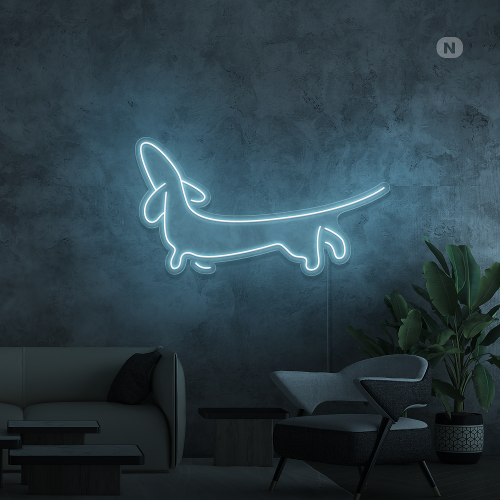 Neon Schild Dackel