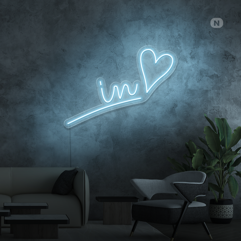 Neon Schild Verliebt