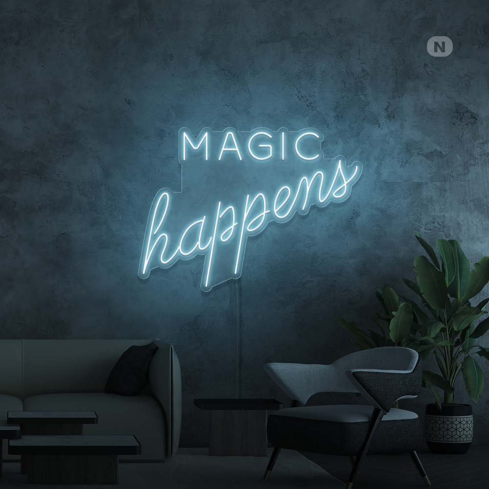 Neon Schild Magic Happens