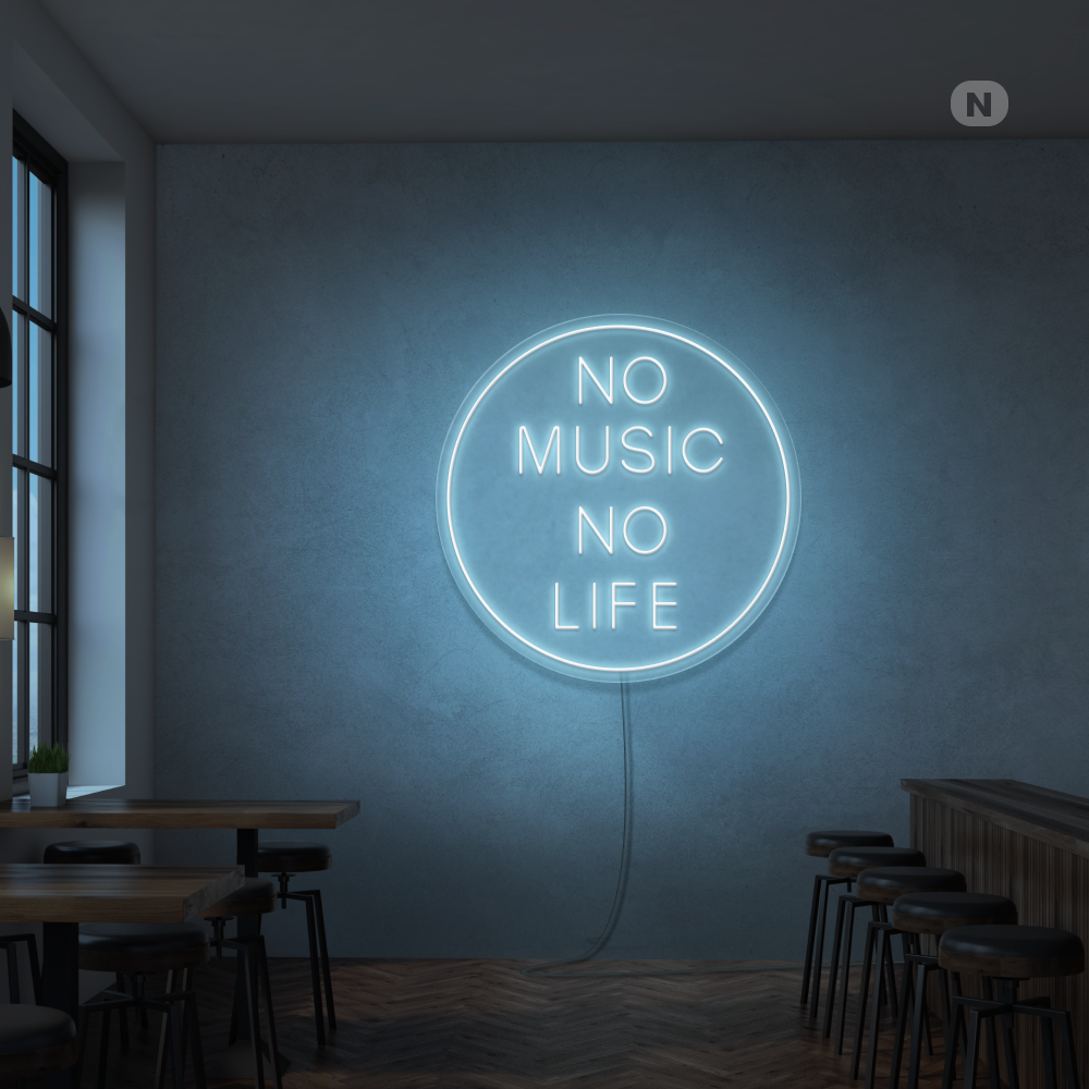 Neon Schild Musik