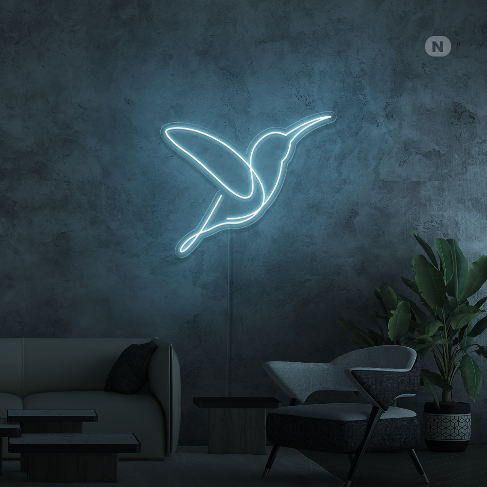 Neon Schild Künstlerischer Vogel