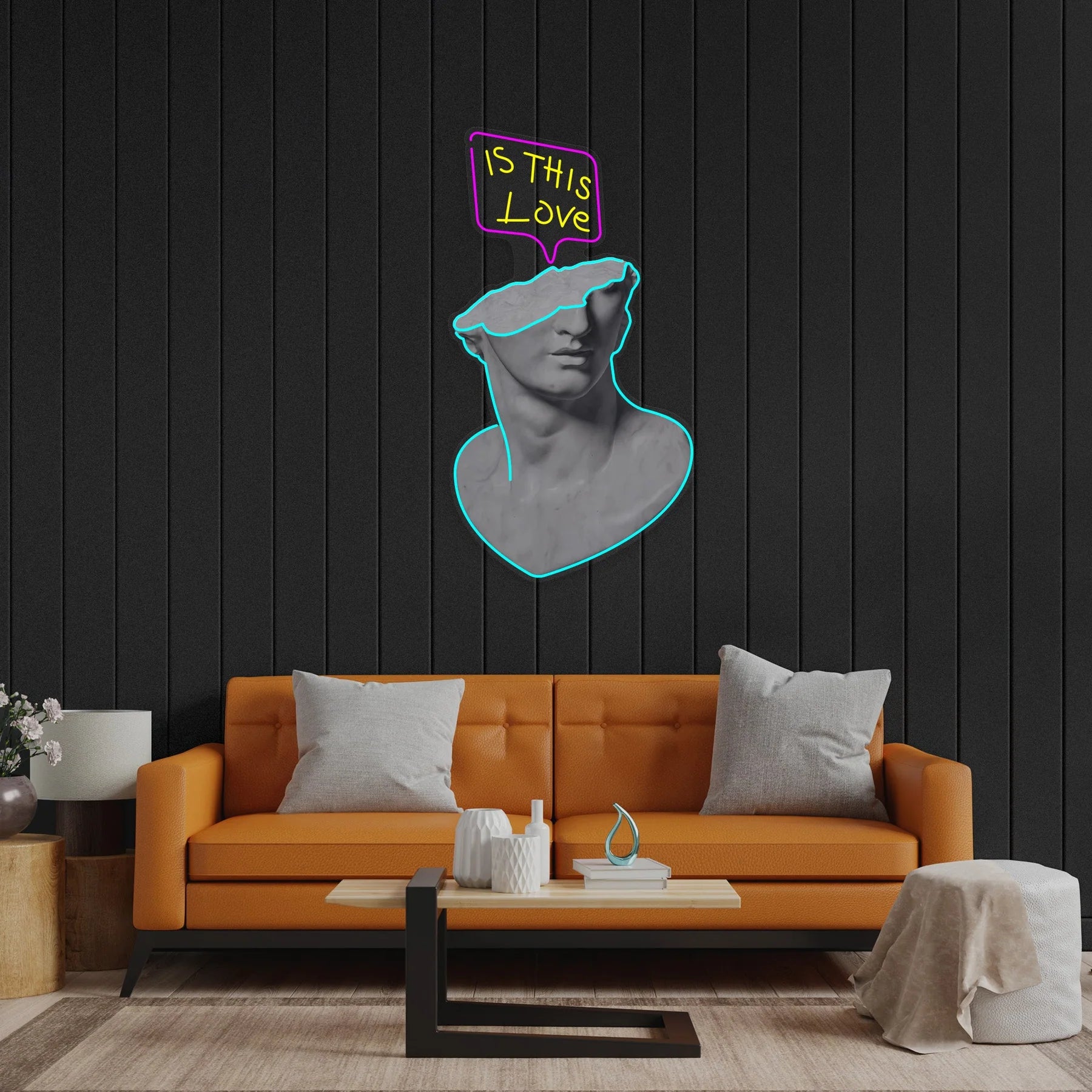 Ist diese Liebe LED-Neon-Acryl-Kunstwerk – Ein leuchtendes Symbol für Gefühle und Leidenschaft