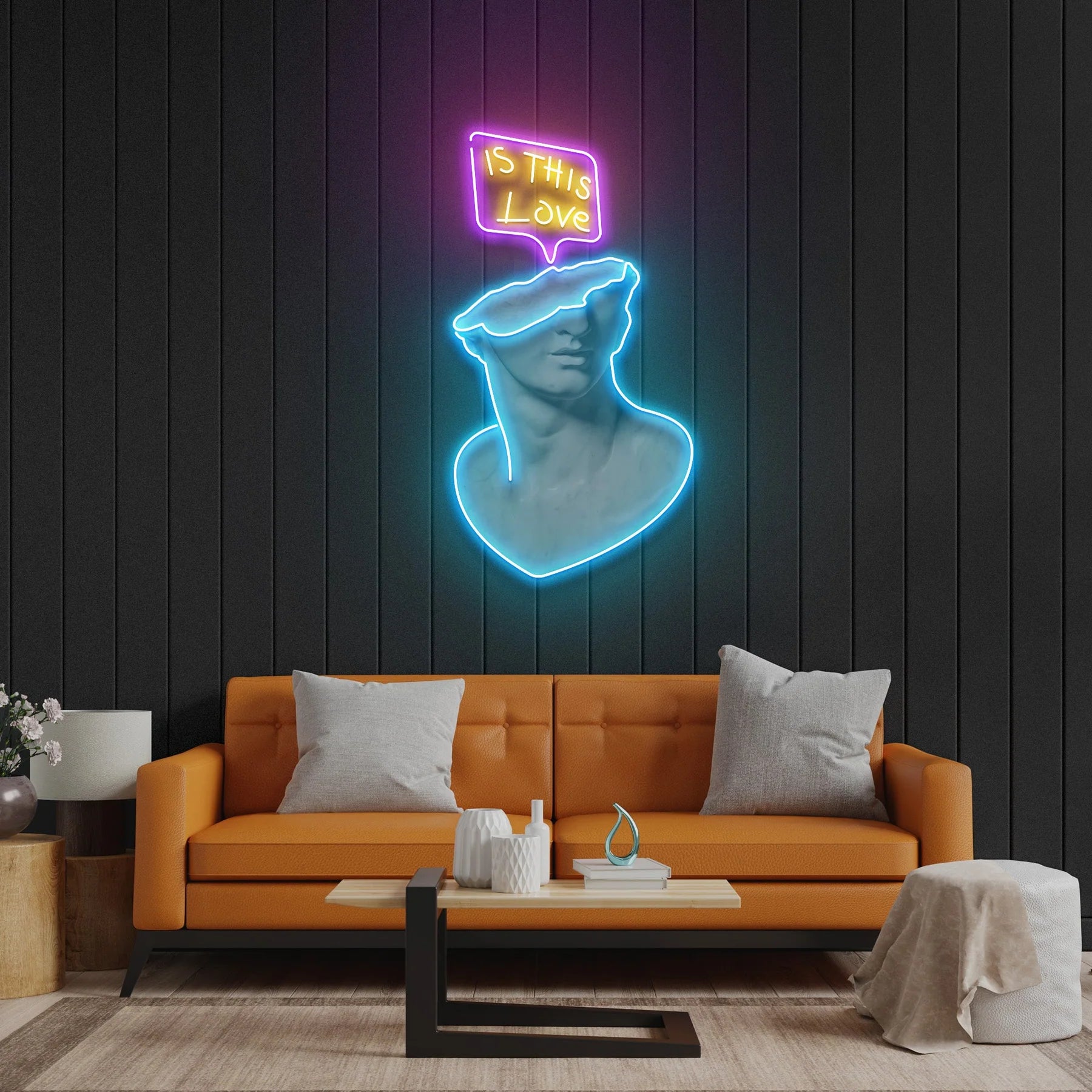 Ist diese Liebe LED-Neon-Acryl-Kunstwerk – Ein leuchtendes Symbol für Gefühle und Leidenschaft