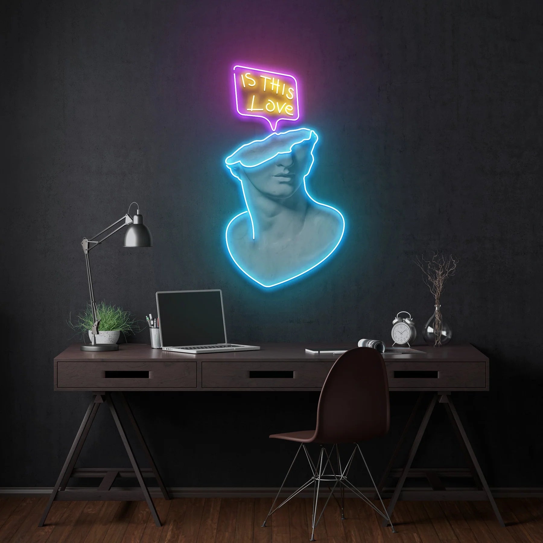 Ist diese Liebe LED-Neon-Acryl-Kunstwerk – Ein leuchtendes Symbol für Gefühle und Leidenschaft