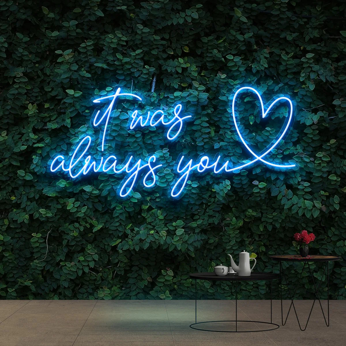 „It Was Always You 2.0“ – Ihr leuchtendes Liebesbekenntnis in Neon