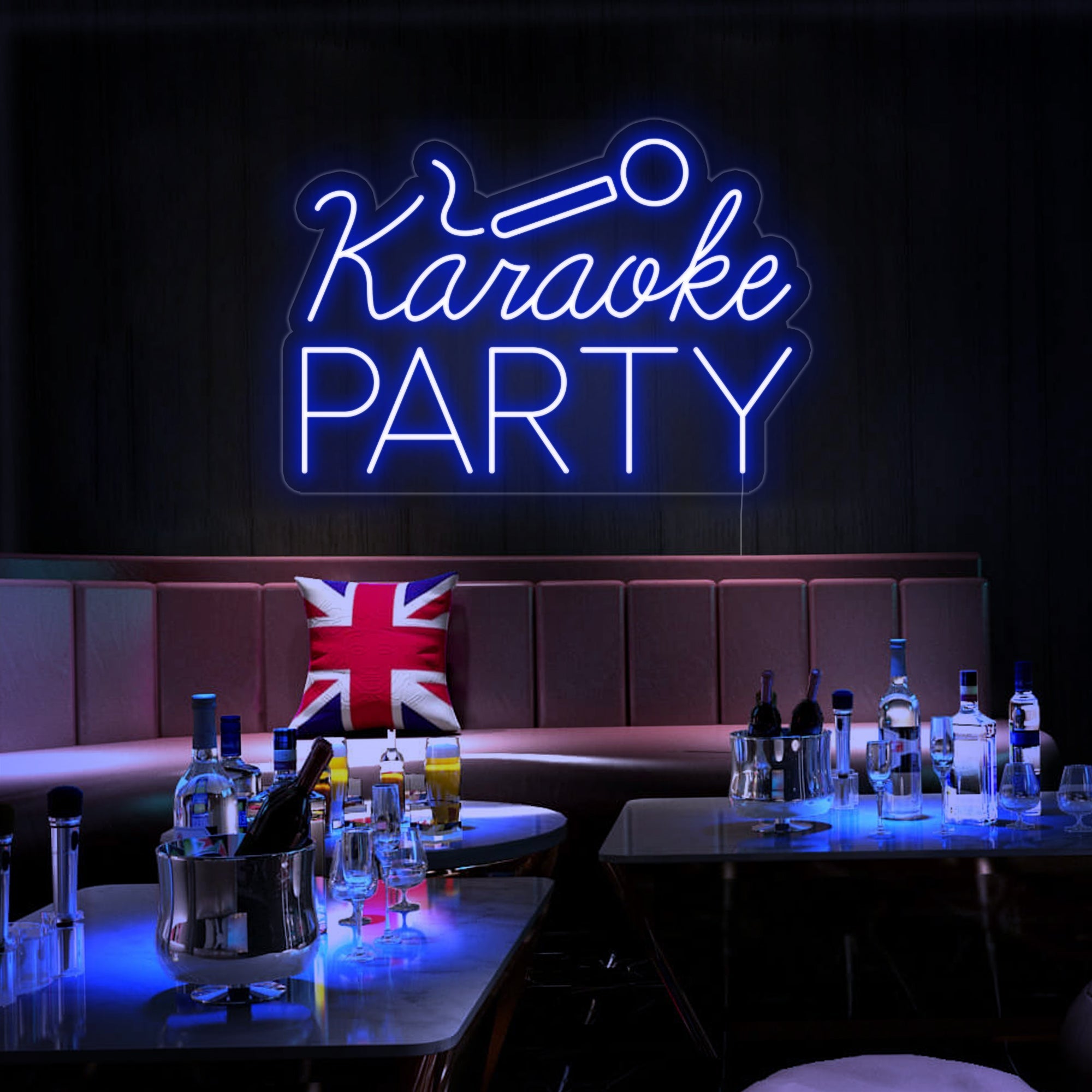 "Karaoke Party" Neonschrift