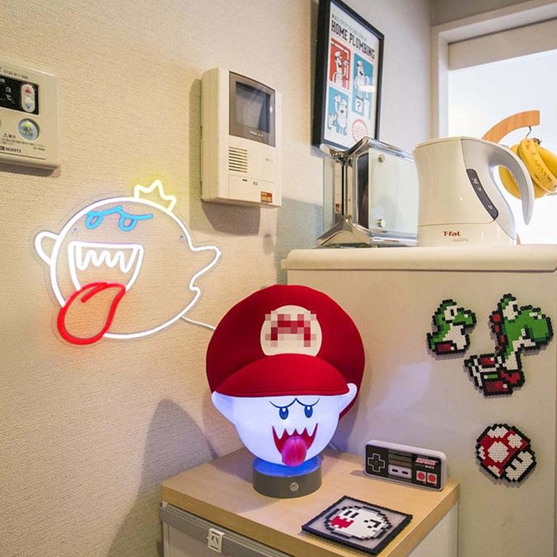 King Boo The Ghost Face LED Neonlicht