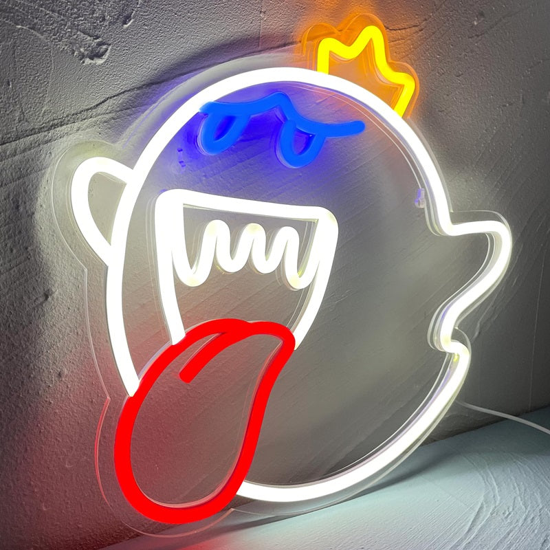 King Boo The Ghost Face LED Neonlicht