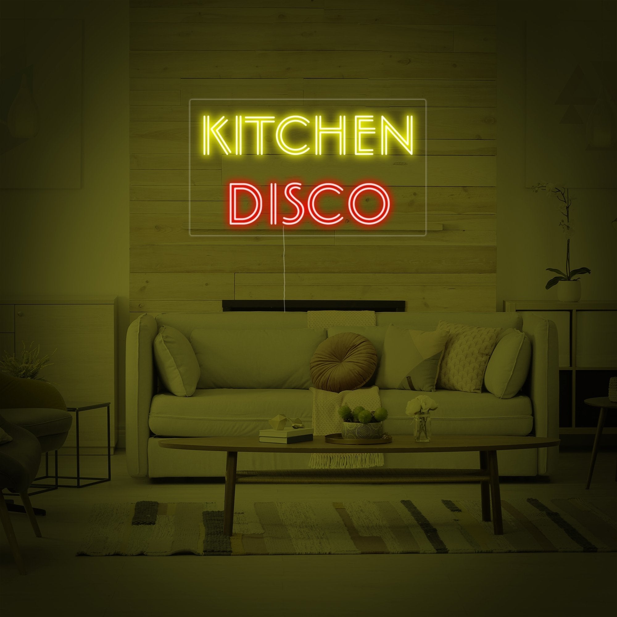 "Kitchen DISCO" Neonschrift