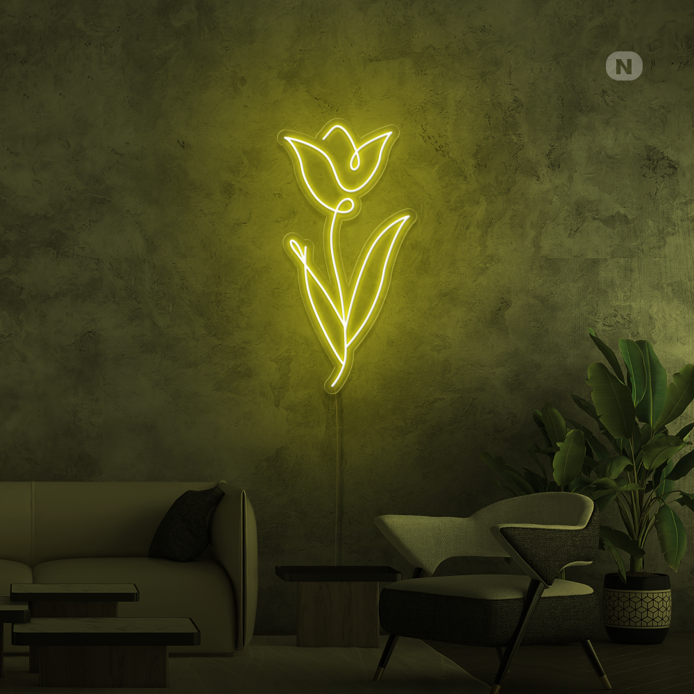 Neon Schild Rose