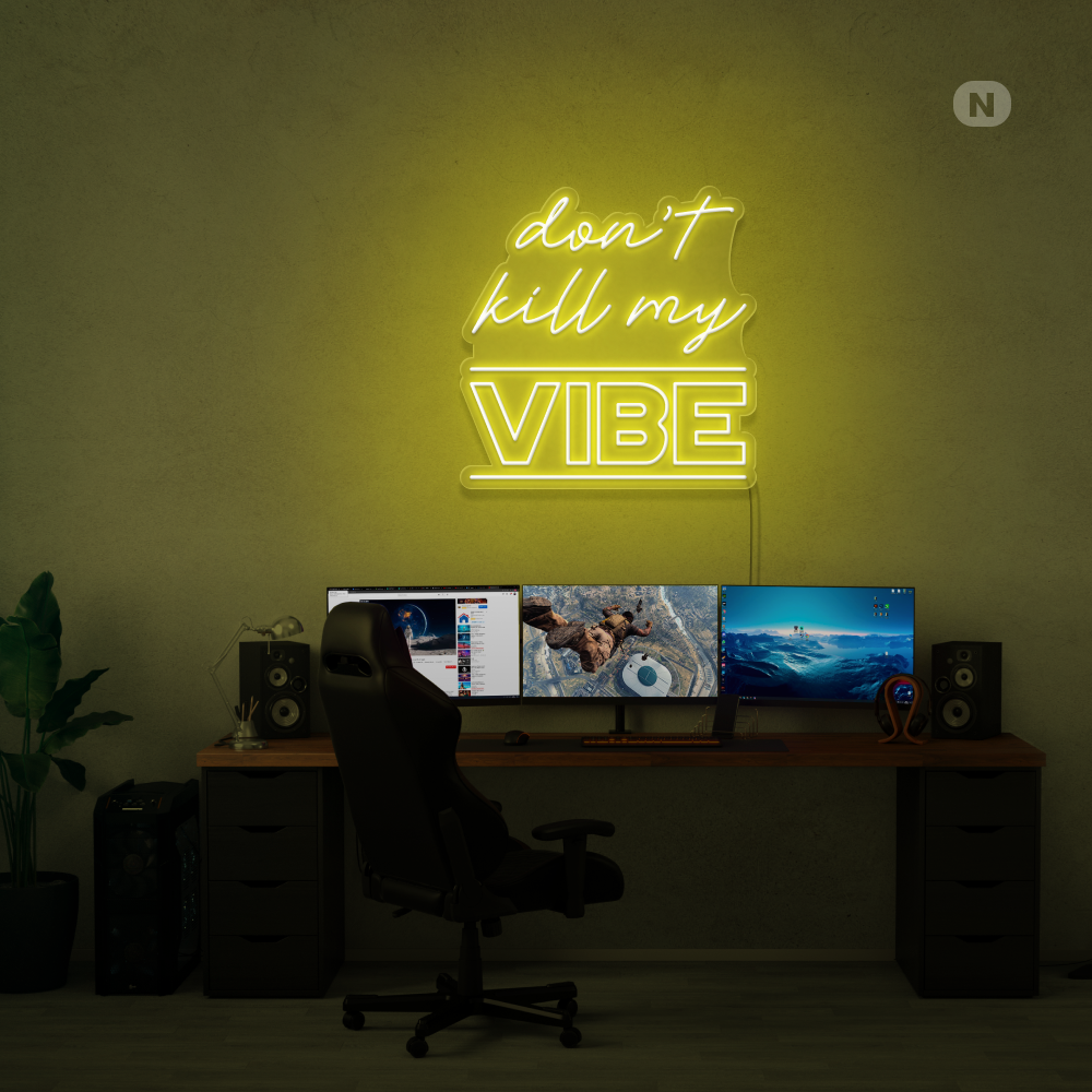 Neon Schild Vibe