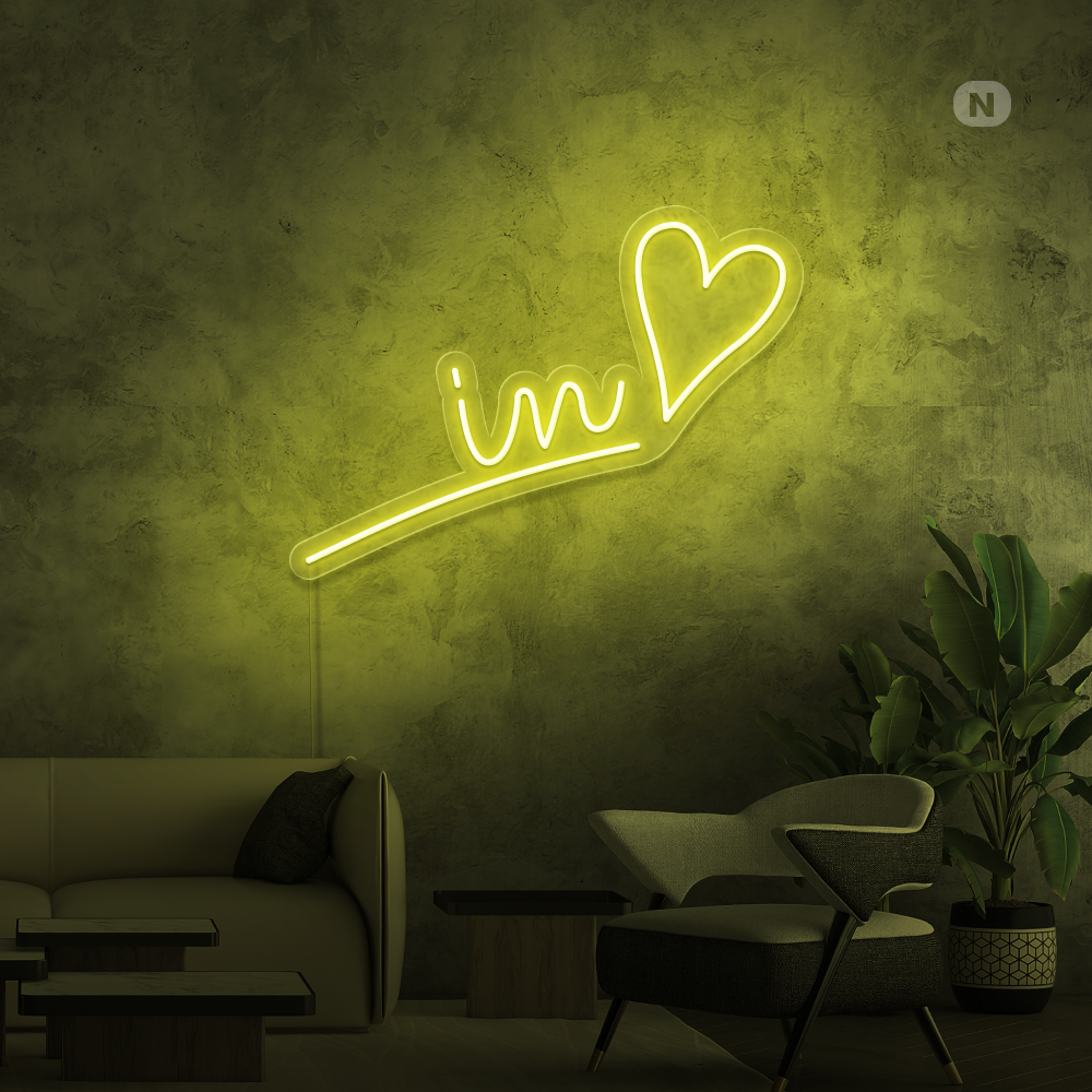 Neon Schild Verliebt