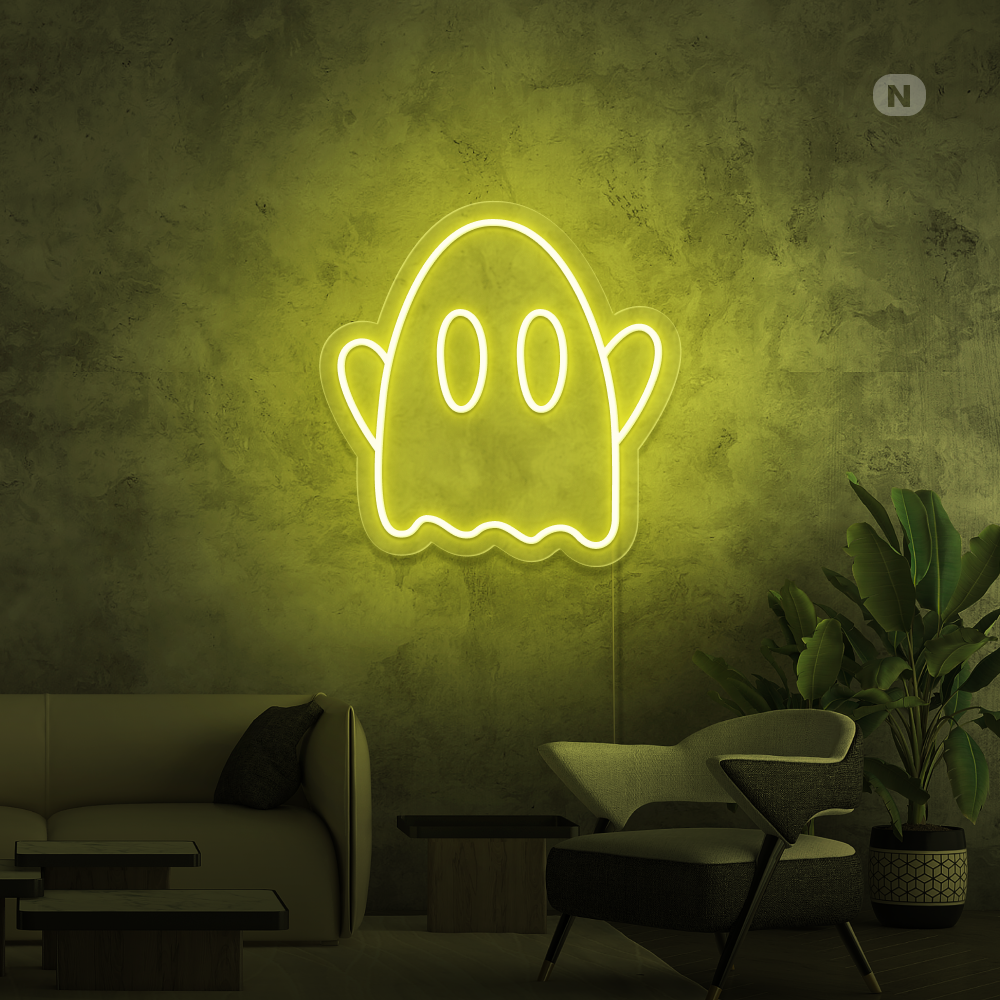 Neon Schild Geist