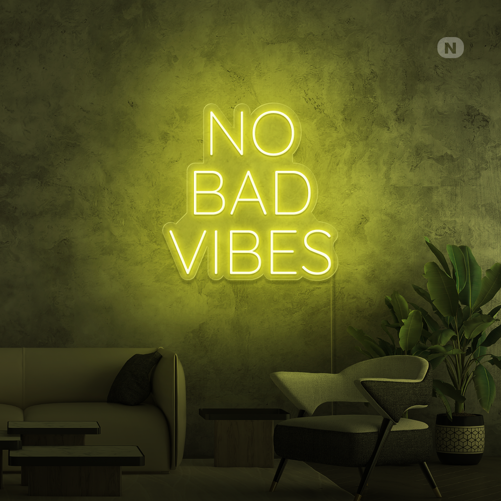 Neon Schild No Bad Vibes