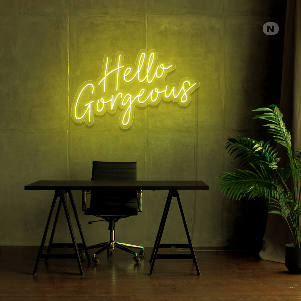 Neon Schild Hello Gorgeous