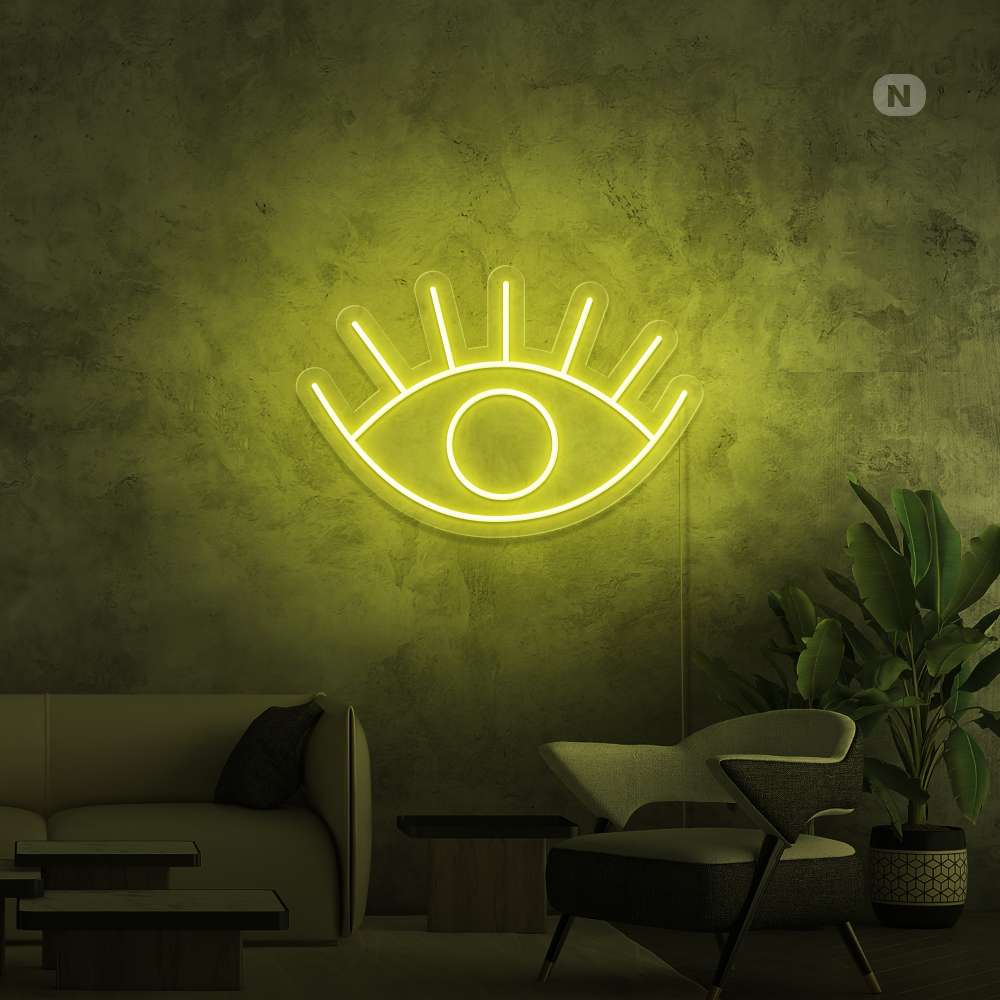 Neon Schild Auge