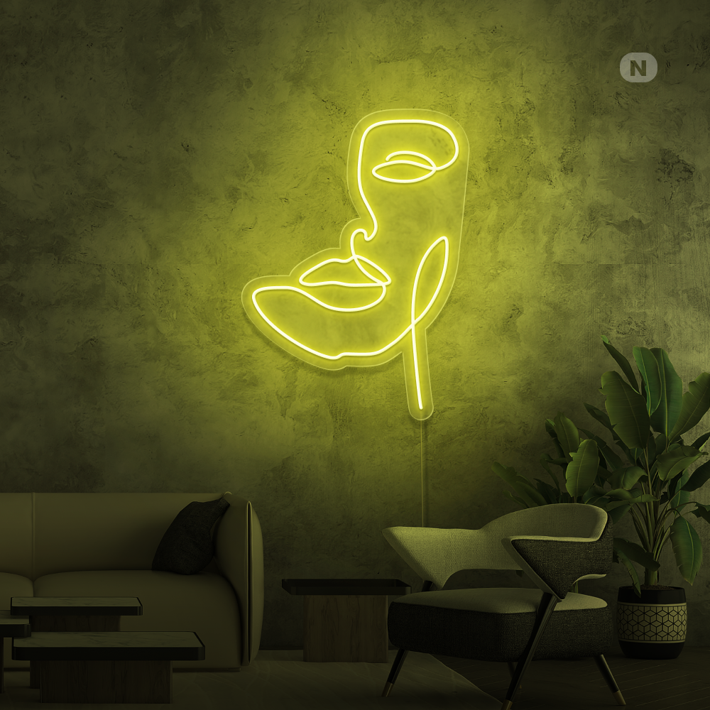 Neon Schild Maske