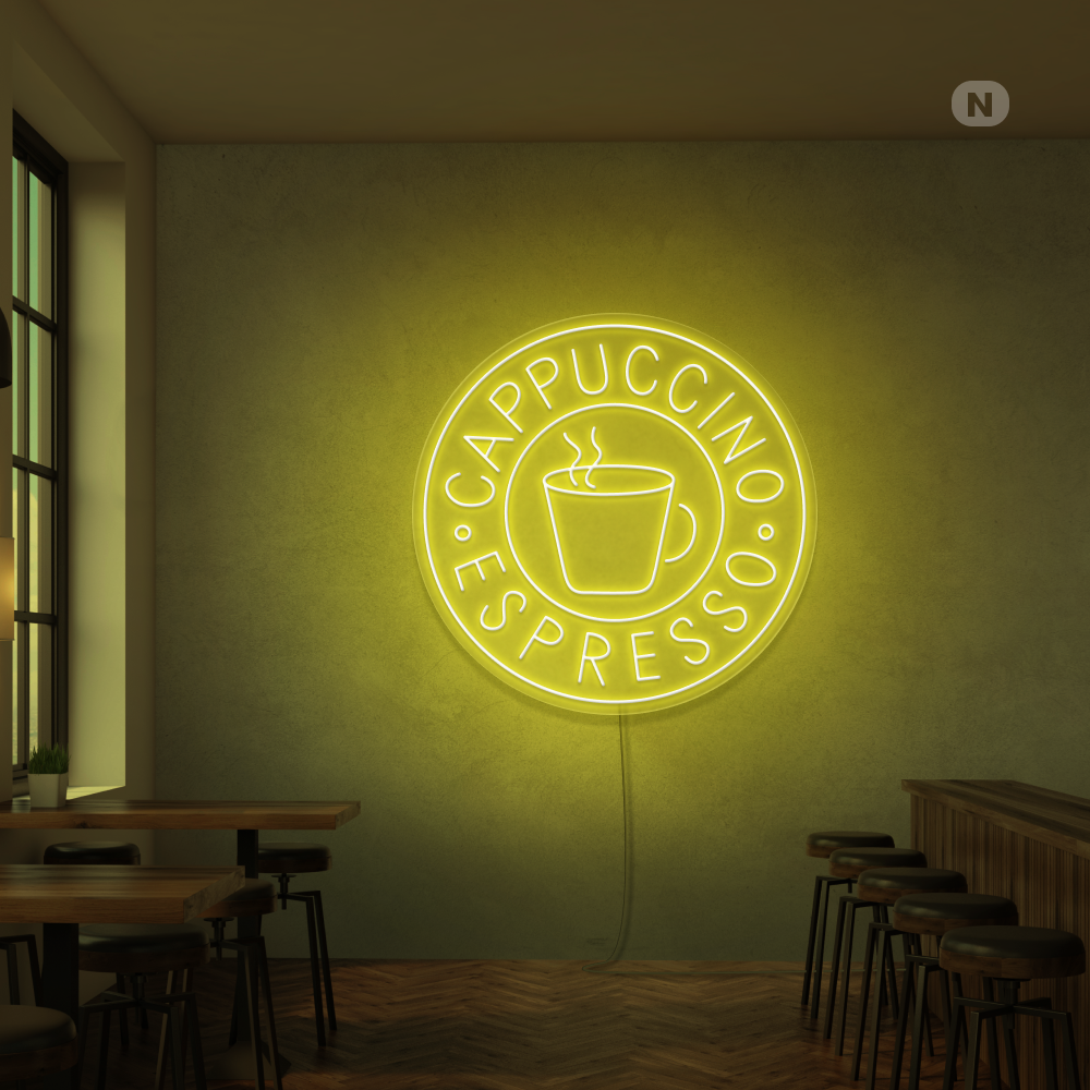 Neon Schild Cappucino Espresso