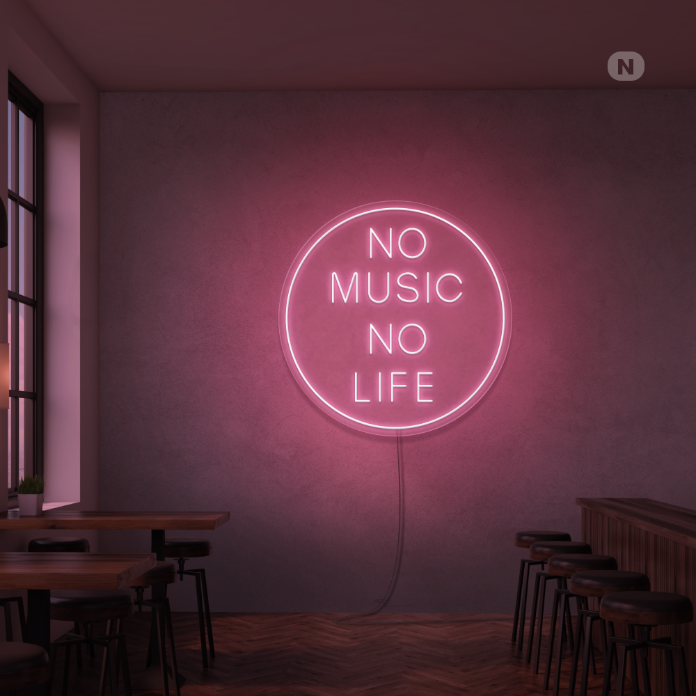 Neon Schild Musik