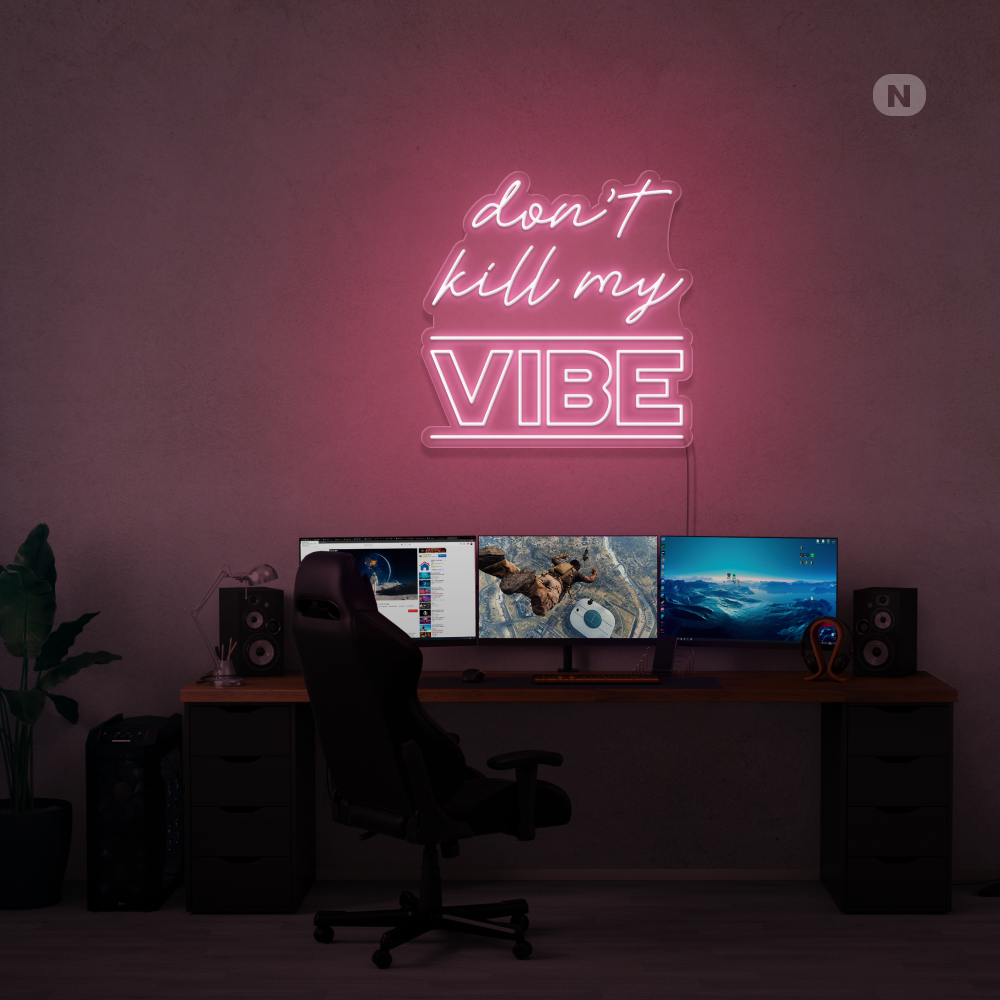 Neon Schild Vibe