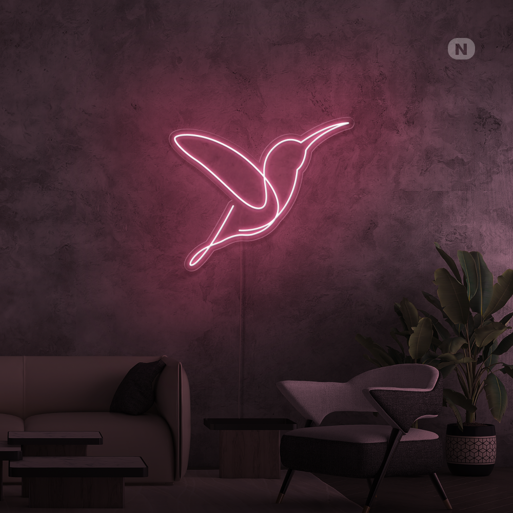 Neon Schild Künstlerischer Vogel