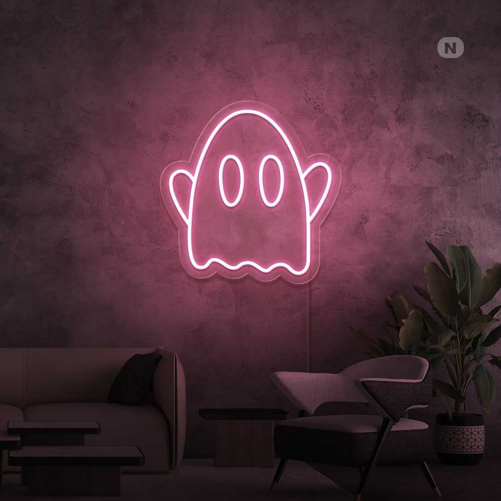 Neon Schild Geist